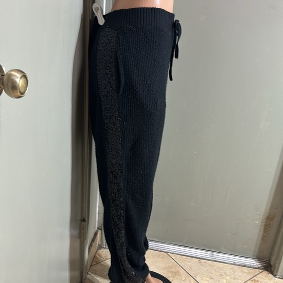 INC Fuzzy Knit Joggers with Sequence on side, side pockets, drawstring waist - Picture 9 of 17